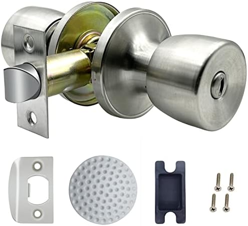 DSJJBLL gumb za vrata sa bravom i ključem, nehrđajućom rukom bez ključa za zaključavanje unutrašnjosti