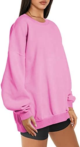 Trendy Queen Prevelike dukseve za žene Fleece Hoodies Crewneck Pulover Comfy odjeća Jesen Zimska moda 2022