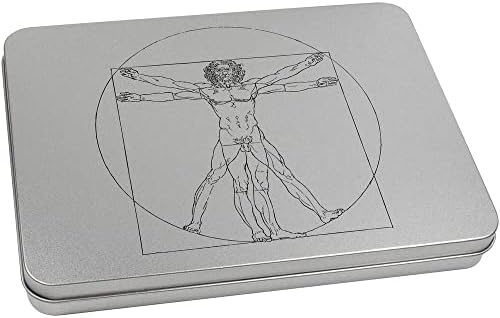 Azeeda 'Vitruvian Man' Metalna Kutija Za Kancelarijski Materijal / Kutija Za Odlaganje