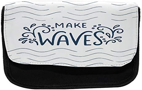 Ampesonne Manes Waves olovka, tipografija s prskanjem, olovka od tkanine s dvostrukim zatvaračem,