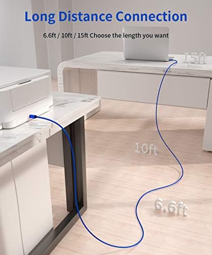 Jsaux kabl za štampač, 6ft USB 2.0 tip A muški na B muški kabl za skener štampača velika brzina kompatibilna
