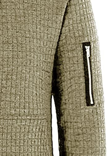 Muške karirane žakard pulover dukserice s dugim rukavima s kapuljačom za teretanu Casual dukserica s džepom