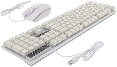 SOLUSTRE USB tastatura Gaming Backlit RGB Led bijeli Laptop Cool mehanički računar i USB igra