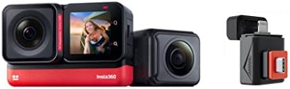 INSA360 One RS Twin izdanje - vodootporan 4K 60FPS Akcioni fotoaparat i 5,7k 360 kamera s izmjenjivim sočivima, stabilizacijom, 48MP fotografija, AI uređivanje + brzi čitač