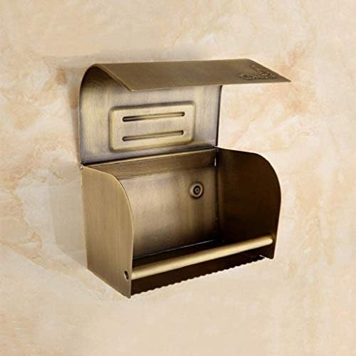 WSZJJ Metalni toaletni papir - papirnati ručnik držač za ručnik s policama za humanizirani dizajn zid montirani viseći metalni rolni organizator za toalet, kuhinju, kupatilo