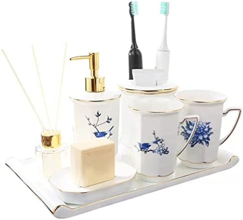 ZLXDP Kineski keramički kupaonski Set za ispiranje usta držač četkice za zube toaletne potrepštine novi kućni