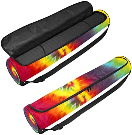 Tie Dye Rainbow Yoga Mat torbe torba za jogu sa punim patentnim zatvaračem za žene i muškarce, nosač
