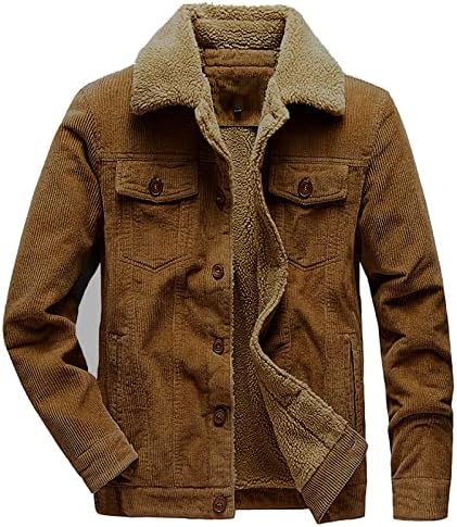 ADSSDQ dugi rukav modni jakni Muški pad radne boje Čvrsta boja Comfort rever jakne sa tasterima ugrađenim