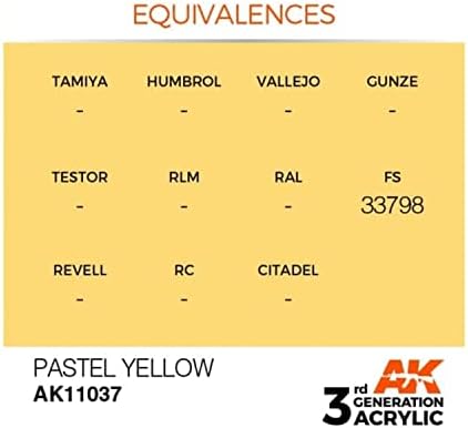 AK Interactive 3rd Gen akril pastel žuti 17ml