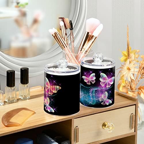 Vatromet Čarobnih leptira pamučni bris držač kupaonica posude za kupatilo sa poklopcem set pamučnog kugličnog