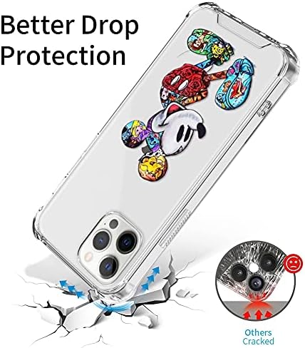 Cuwana Kompatibilna sa iPhone 13 Pro Case 6,1 inčni mišični filmski crtani ispis kristalno čist tanak mekani
