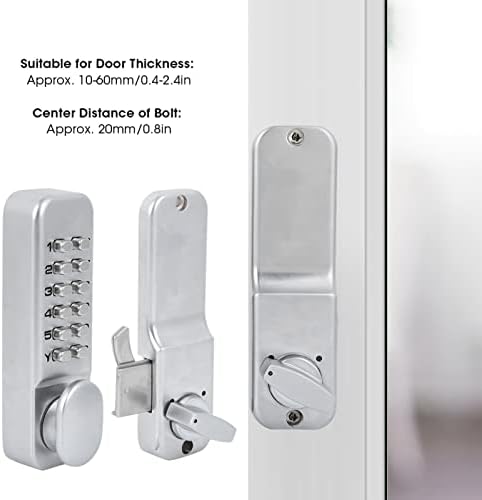 CIGLOW mehanička kombinacija brava, klizna vrata i klizna vrata brava, 1-11 cifren kombinirani kod, siguran i izdržljiv, pogodan za klizna vrata kuhinje balkon