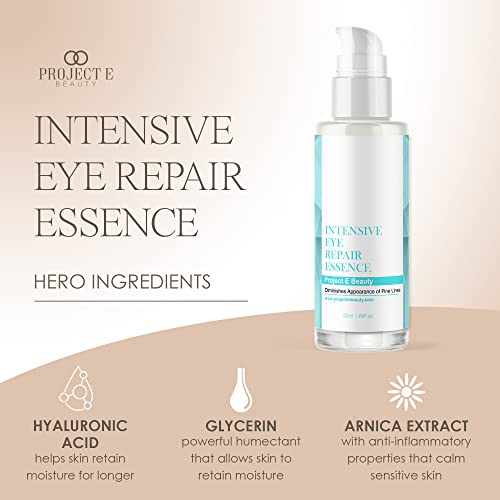 Projekt E Beauty Intenzivno popravak očiju | Prirodna organska njega kože Lica protiv starenja