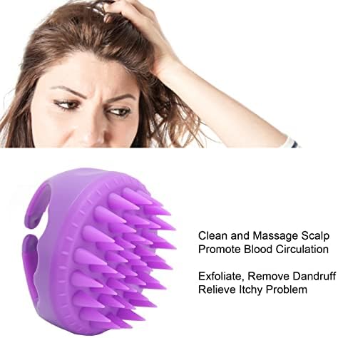 Vlažna suha meka silikonska glava biljnica, šampon šampon za vlasište, šampon za kosu za uklanjanje peruti,