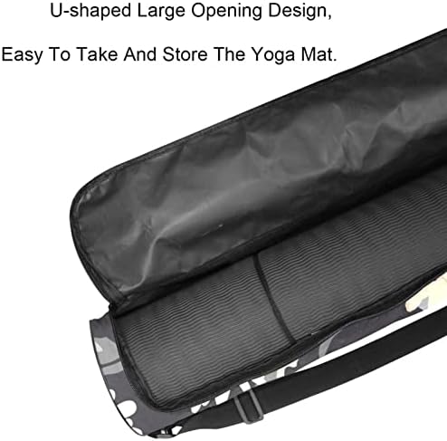 RATGDN Yoga Mat torba, Daisy Flower Exercise Yoga Mat Carrier full-Zip Yoga Mat torba za nošenje