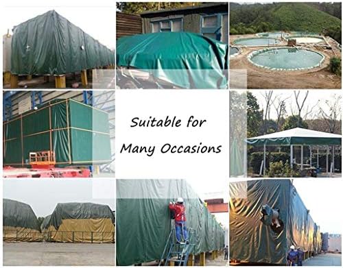 Tarpaulin debela platna Vodootporna zelena kišna kiša TARP PVC materijal Vanjski kamp pokrivač
