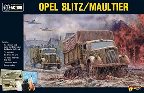 Akcija za vijke Opel Blitz/Maultier kamion 1:56 vojni Wargaming plastični model komplet