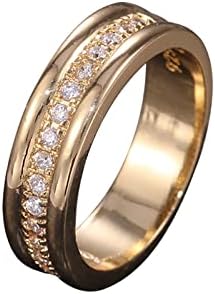 Par Princess Cut Diamond Set Ring Modni luksuzni ženski angažman vjenčani nakit Višestruki prstenje za žene