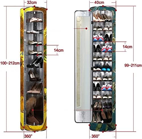 Muwiz stalak za cipele za hodnik za kućni hodnik ulaznog prostora za cipele za cipele 360 ​​stupnjeva