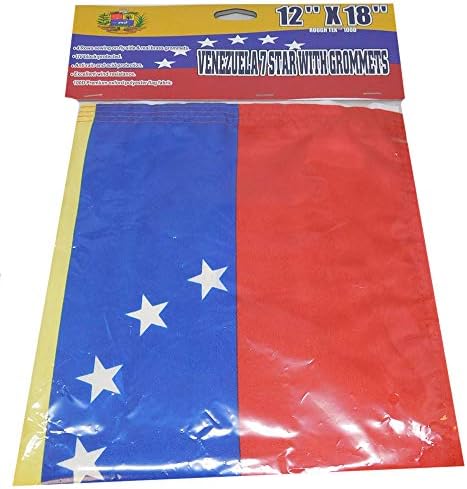 Trgovinski vjetrovi 12x18 Venezuela 7 zvjezdice 100d tkani Poli najlonska zastava 12 x18 banner