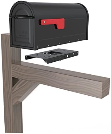 Arhitektonski poštanski sandučići 4x4 čelik 7540b-10 adapter poštanskog sandučeta, 4 x 4, crna