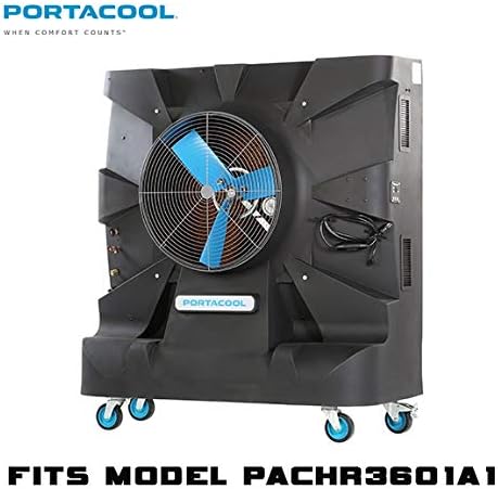 Portacool PARCVRH36000 zaštitni poklopac PACHR3601A1 Hurricane 360 prijenosni Evaporativni hladnjak, vinil, Crni