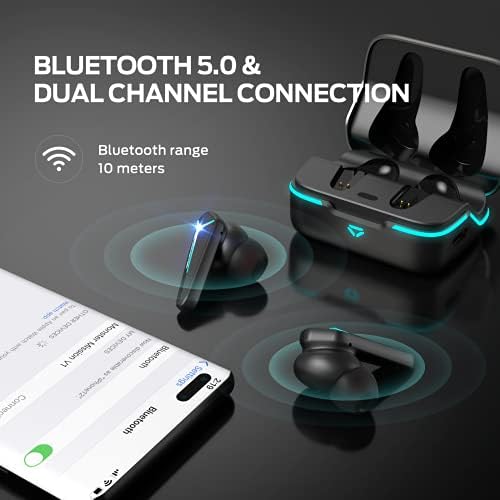 Monster Mission V1 TWS Gaming slušalice,Gaming slušalice sa poništavanjem buke sa Bluetooth