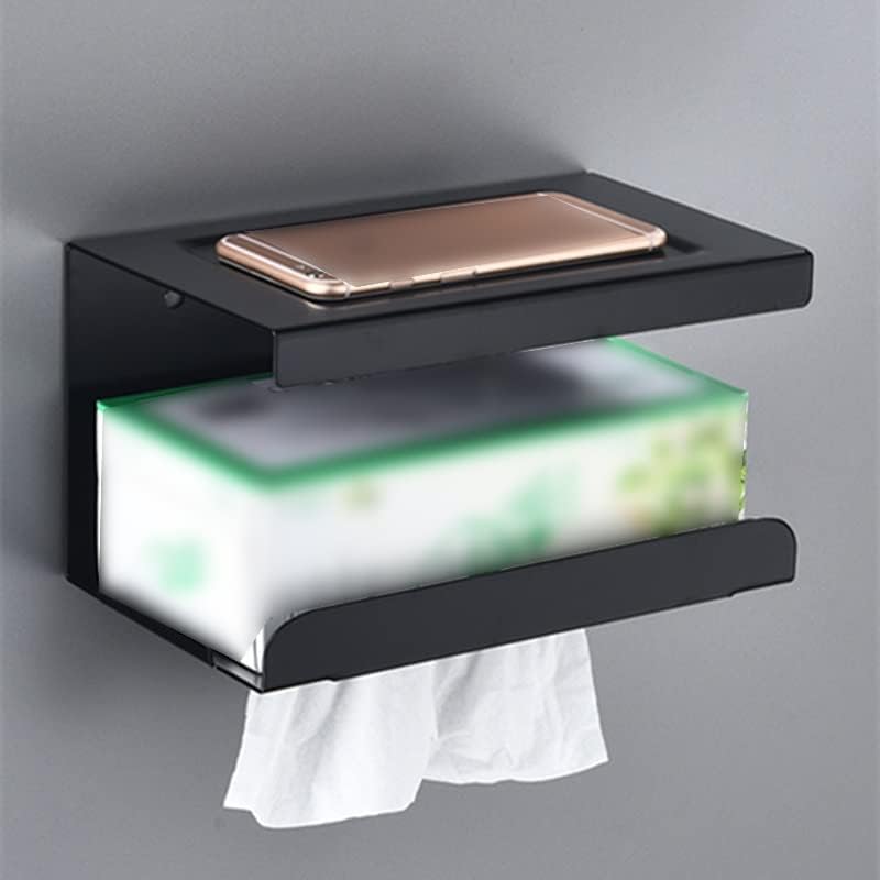 Koaius toaletni držač za toaletni papir držač za papir Crni aluminijski legura zidna valjka