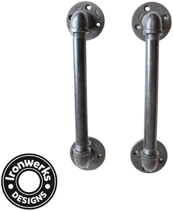 Ironwerks Dizajnira industrijski vintage cijevi i upravljač za ladicu, teška željezo rustikalne ručke DIY Domaći