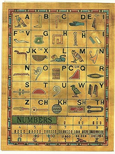 CraftTofegypt set 10 egipatski papir papirus 4x6 inča - drevne abecede Papirus listovi-papiri za umjetnički