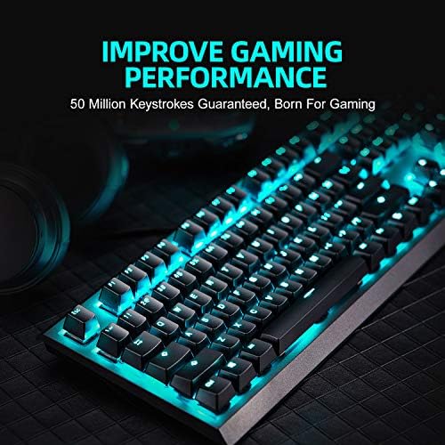 Thunderobot Mechanical Cherry MX Gaming Keyboard, programabilna plava Switch žičana tastatura za