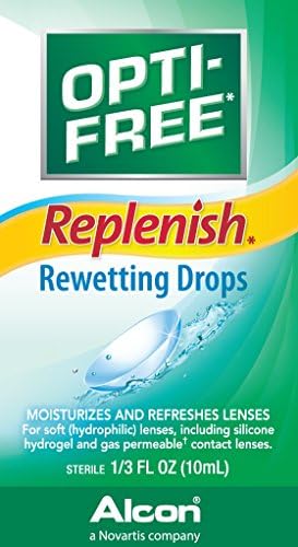 Opti-free Replenish Rewetting kapi,10-mL,0.33 Fl oz