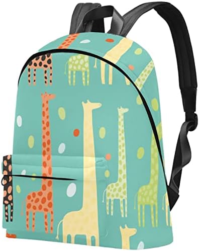 VBFOFBV Lagani casual backpack za laptop za muškarce i žene, crtane životinjske žirafe divne