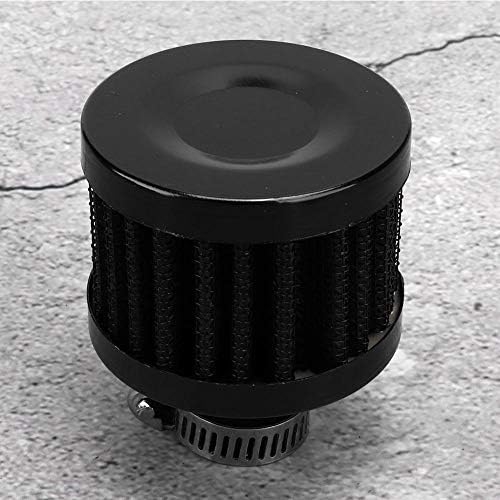 Filter za usisavanje zraka Prevrnite posudu Univerzalni mini zrak usisni filtriranje Crno za