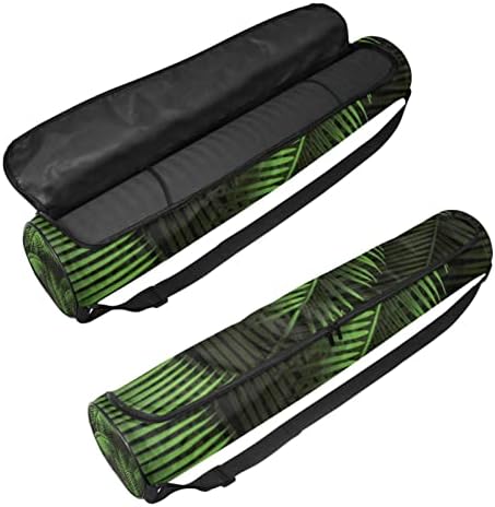 RATGDN Yoga Mat torba, zeleno lišće Vježba Yoga Mat Carrier full-Zip Yoga Mat torba za nošenje