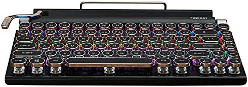 Kchibo Retro tastatura za pisaću mašinu, električna pisaća mašina Vintage sa nadograđenim mehaničkim