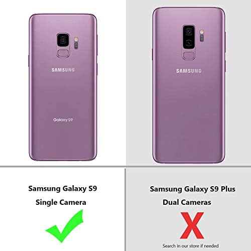 Galaxy S9 Case Clear Slatki gradijentna udarna branik zaštitna futrola za Samsung Galaxy S9 meka TPU Slim Fit Fleksibilni mobitel navlake za navlake za žene Djevojke Gumeni silikon
