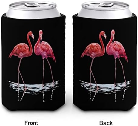 Flamingo Vodeni rukavi za višekratnu upotrebu ledena kafa izolovani držač šoljica sa slatkim uzorkom za topla hladna pića