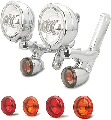 Sretan-motor 4,5 LED reflektor Fit za Harley Street Street Glide Svjetlo Svjetla Road King Prolazna maglu Light