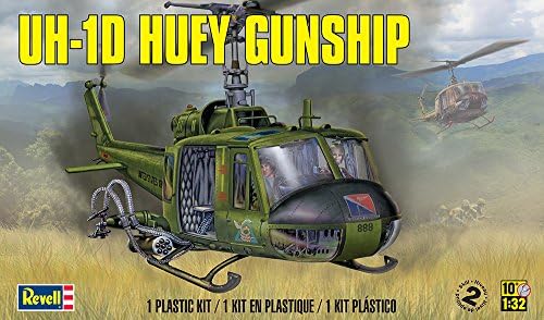 Revell Njemačka Uh-1d Huey Gunship model Kit, zelena, za 12 godina i više