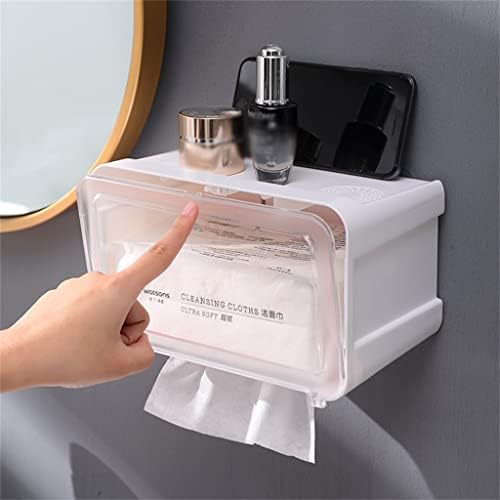 Genigw papirnati ručnik kutija za pljuskop besplatni toaletni papir valjani zidni nosač za pohranu toaletni
