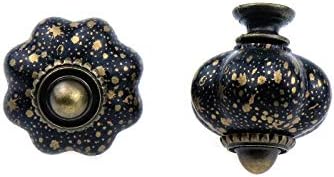 Koshar 8pcs akrilni ručni ručici Vintage ormarići gumne ukrasne ručke za vrata, ladice, ormar i komoda