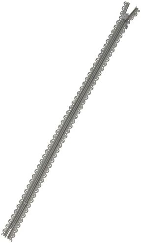 Proizvodi iz inostranstva Zipper čipka 40cm, širine 19 mm, taupe, 40cm / 19mm