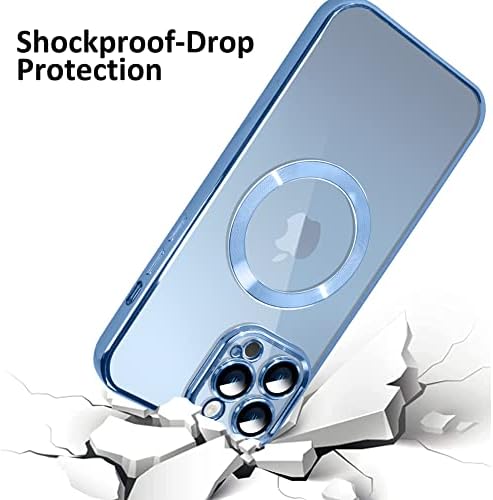 Sokad za iPhone 13 Pro Max Case [kompatibilan sa magsafe] mekog luksuznog futrola TPU ploče [ugrađeni