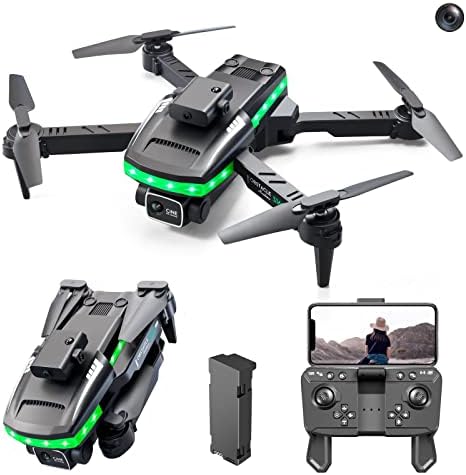 Mini Drone, sklopivi FPV daljinski Quadcopter sa1080p kamerom LED Flash Bar, One Key Start igračke