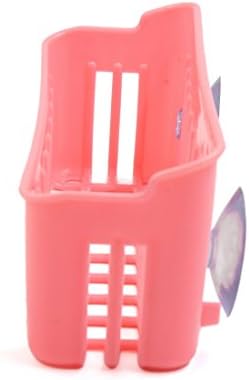 Qtqgoitem ružičasta plastična kupaonica viseći košaru za skladištenje stalak Organizator polica sa dva dodjela