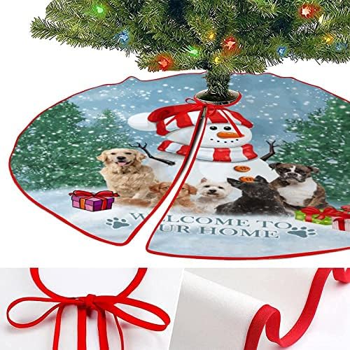 Drvo suknja 36 x36 novi kućni pas božićni gudno drvo mat snjegović ljubitelji psa po mjeri pokrivač