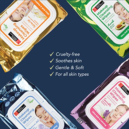 Original Derma Beauty 800 maramice za čišćenje šminke lavanda + Jojoba ulje za čišćenje lica maramice za uklanjanje šminke za ljepotu i ličnu njegu