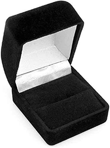 4 Crna raspana prstena poklon kutije nakit