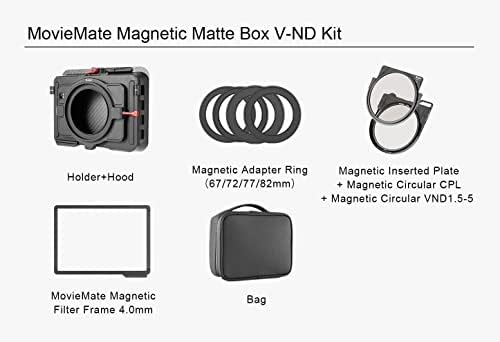 Kase MovieMate Magnetic mat Box V-ND Kit Shockproof držač filtera 67mm 72mm 77mm 82mm optičko